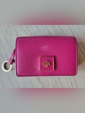 Tory Burch Leather Key & Card Holder